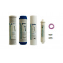 Pack 4 filtros para purificador de agua osmosis inversa