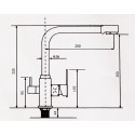 Grifo 3 Vías Osmosis sin perforar para tu cocina