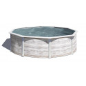 Piscina Redonda Acerada Ø460x120cm Gre, con filtro y escalera