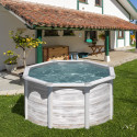 Piscina Acero Finlandia Ø240x120cm con filtro y escalera