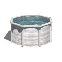 Piscina Acero Finlandia Ø240x120cm con filtro y escalera