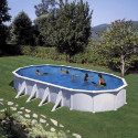 Piscina ATLANTIS 915x470x132cm - Acero blanco resistente
