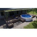 Piscina Redonda Bora Bora Ø300x120cm con Filtro y Escalera