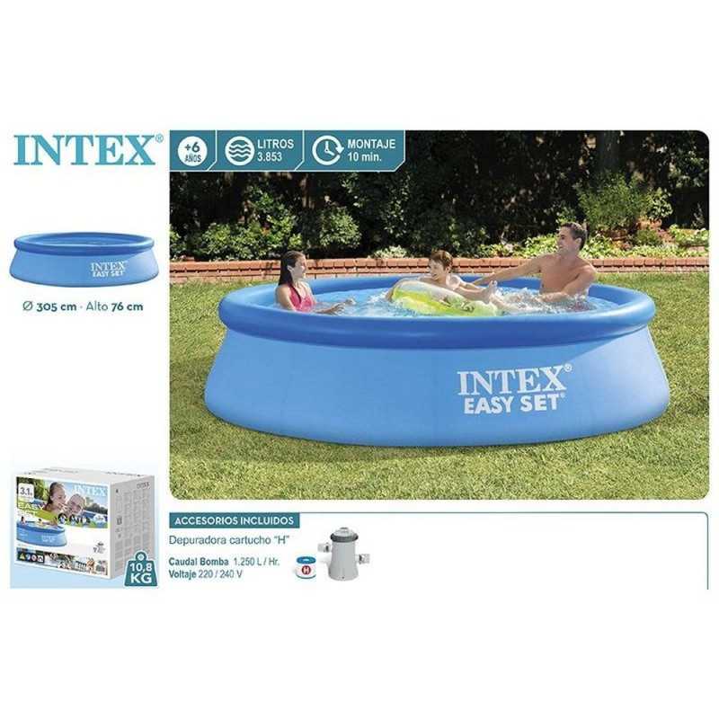 Piscina de superficie 305 cm con depuradora – Tu piscina y jardín