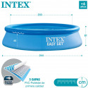 Piscina Easy Set 244cm con depuradora y tecnología avanzada