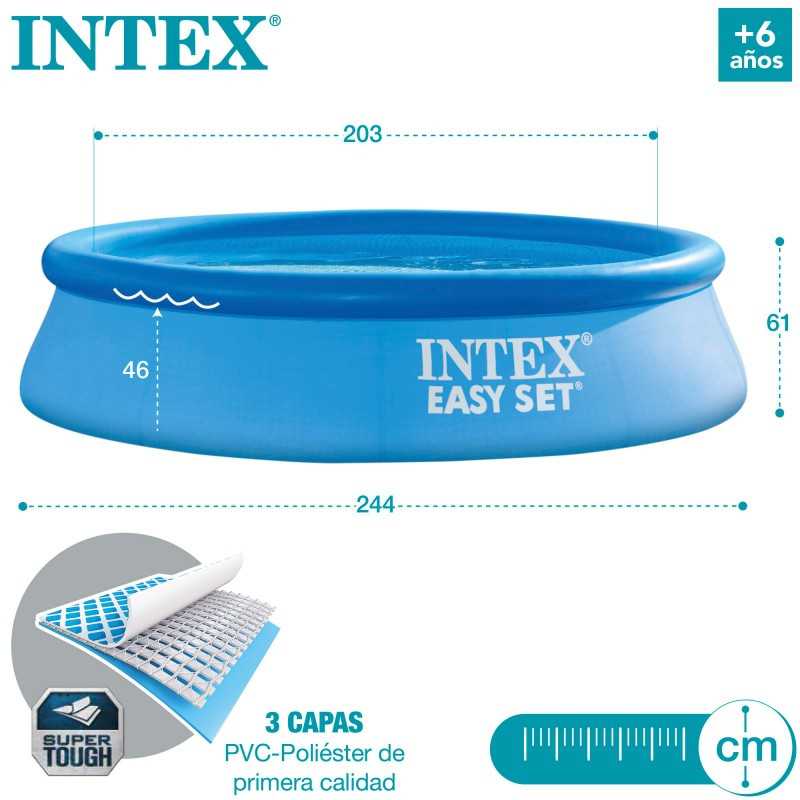 Piscina Easy Set 244cm con depuradora y tecnología avanzada