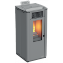 Estufa Terra de aire caliente para pellets 10,1 kW, gris