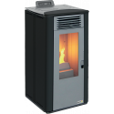 Estufa Terra de pellets negra, 10.1 kW, fundición, 13 kg