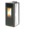Hidroestufa de pellets 24 KW, alta eficiencia, color blanco