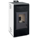Estufa Terra Plus Pellets 13 KW en Blanco