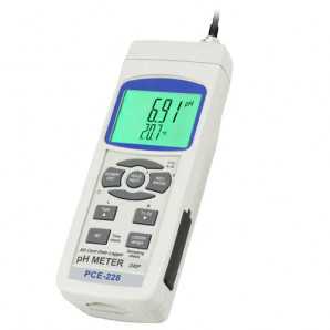 pH-metro PCE-228-Kit con pantalla LCD y accesorios