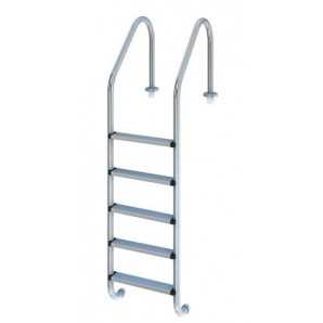 Escalera de 5 peldaños para piscina enterrada