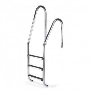 Escalera Standar Asimétrica 3 Peldaños Aisi 304