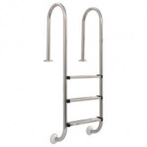 Escalera Muro 3 Peldaños Piscina AISI 304