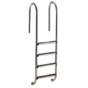 Escalera Mod. Muro 4 Peldaños Piscina AISI 304