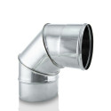 Codo Inoxidable 80mm AISI 316, Ángulo 87º