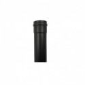 Tubo Negro 80mm Recto Extensible Pared Simple