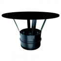 Deflector Antilluvia Inoxidable de 80 mm Negro Mate