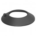 Rosetón Negro Embellecedor para Tubo de 80mm