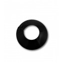 Rosetón Embellecedor Negro Acero Vitrificado 80mm