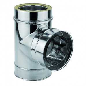 Te 90º Sin Tapa 200mm Doble Pared