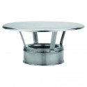 Deflector Antilluvia Doble Pared, 130mm, AISI 316/304