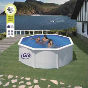 Piscina Redonda 350x120cm Acero Blanco Gre