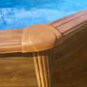 Piscina Ovalada Madera 730x375x120cm - Completo Kit Incluido