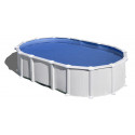 Piscina ovalada acero blanco Haiti 610x375x132cm con accesorios