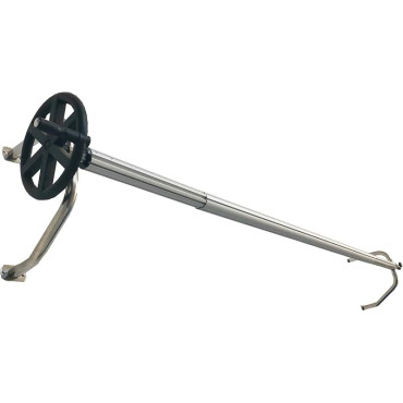 Enrollador telescópico de pared para cubierta de piscina de hasta 4,20m de ancho con tubo de 80mm