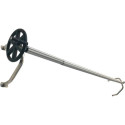 Enrollador telescópico de pared para cubierta de piscina de hasta 5,50m de ancho con tubo de 80mm