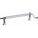 Enrollador telescópico de manivela para cubierta de piscina de hasta 4,20m de ancho con tubo de 80mm