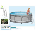 Escalera Piscina Elevada 3 Peldaños Sin Plataforma