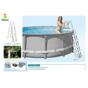 Escalera Piscina Elevada 4 Peldaños Más Plataforma - Intex