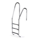 Escalera Asimétrica 3 Peldaños Piscina Aisi 304