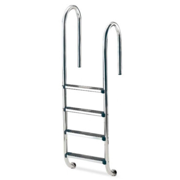 Escalera Asimétrica 4 Peldaños Piscina AISI 304