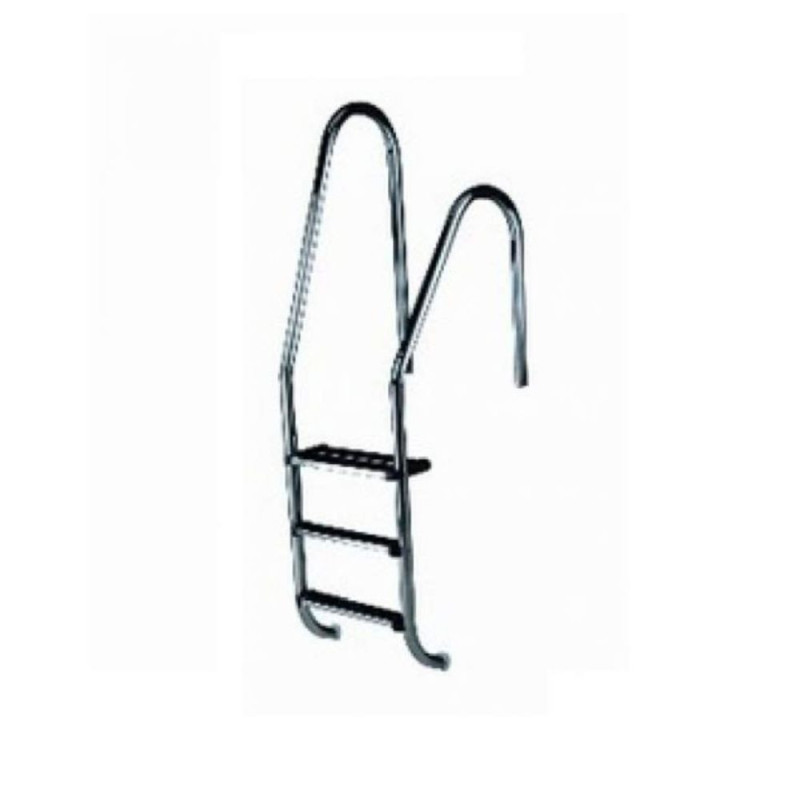 Escalera Asimétrica 3 Peldaños Piscina Inoxidable
