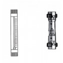 Rotámetro F.C.D.20 mm para líquidos, 20-250 L/H