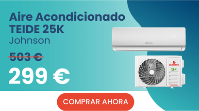 Aire Acondicionado Johnson TEIDE25K - split 1x1 2500 INVERTER A++