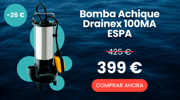 Bomba Achique Drainex 100MA - Monofásica 1cv - ESPA