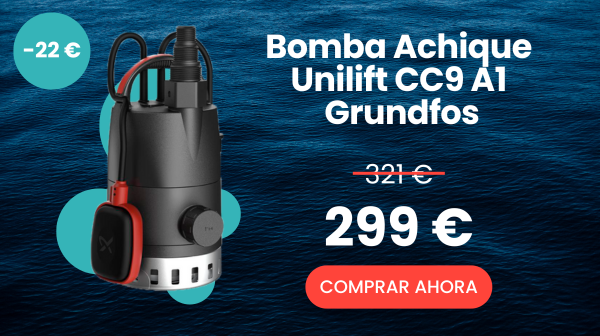 Bomba Achique Unilift Cc9A1 - Monofásica 1,05cv - Grundfos