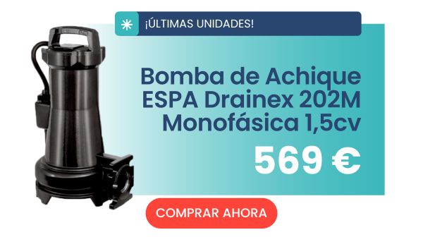 Bomba Achique Drainex 202M - Monofásica 1,5cv - ESPA