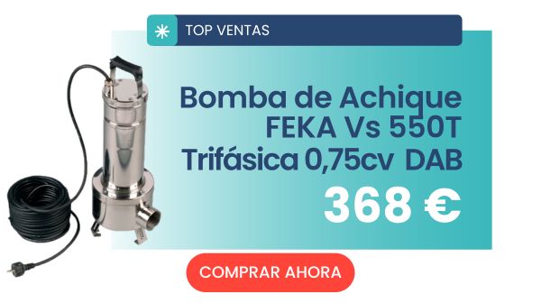 Bomba Achique Feka Vs 550T - Trifásica 0,75cv - DAB