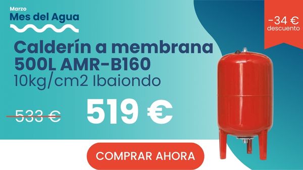 Calderín a Membrana 500L AMR-B160 10Kg/cm2 - Ibaiondo
